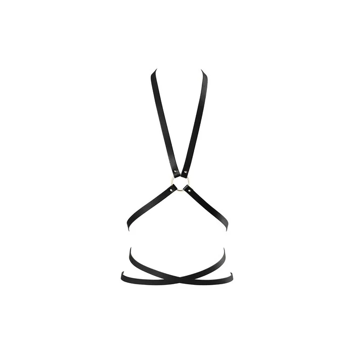 Bijoux Indiscrets - Maze - Multi Way Body Harness - Leather Harness Vegan For