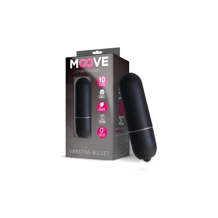 Moove Vibrating Bullet 10 Speeds Black