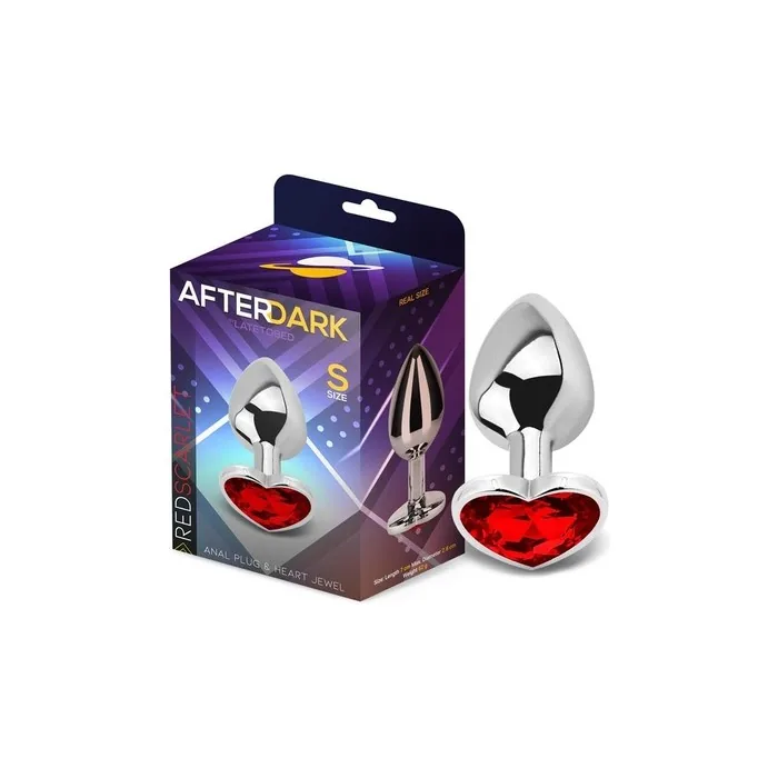 Heart Shaped Red Scarlet Anal Plug Size S