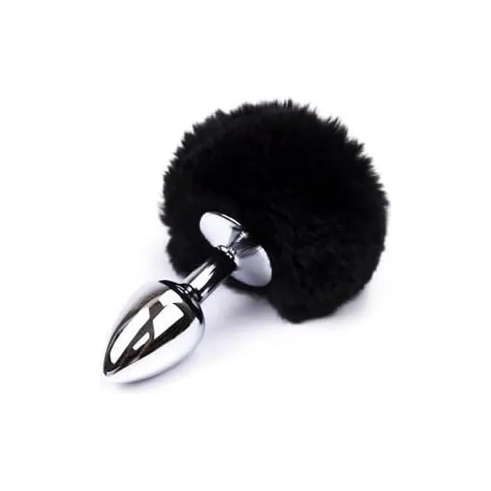 Black Pom Pom Anal Plug Size S