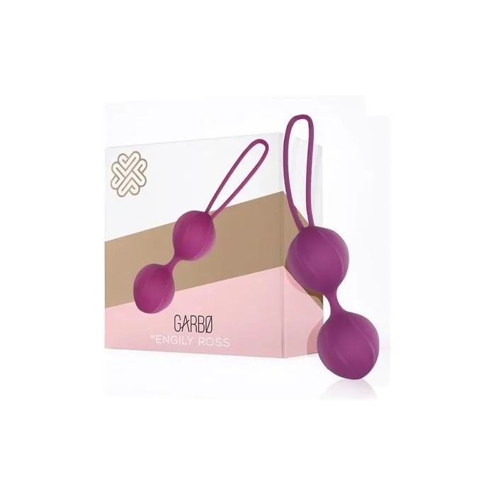 Engily Ross - Garbo Double Kegel Ball Silicone Purple