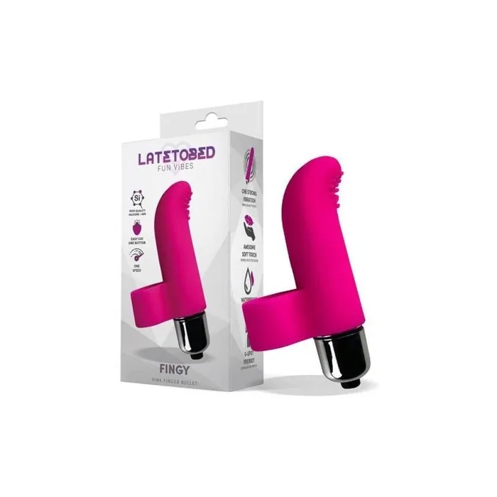 Latetobed Fingy Bala Vibradora para el Dedo - Rosa