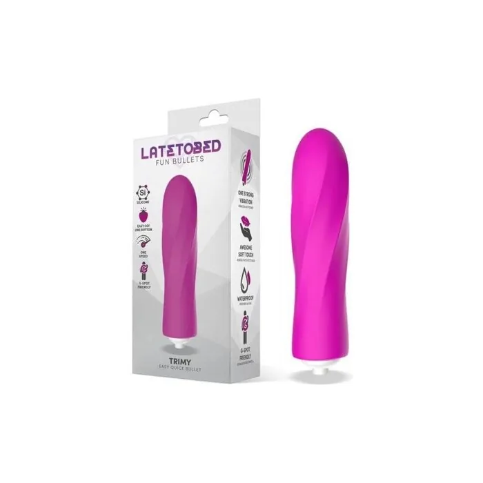 Latetobed Trimy Easy Quick Vibrating Bullet Silicone Pink