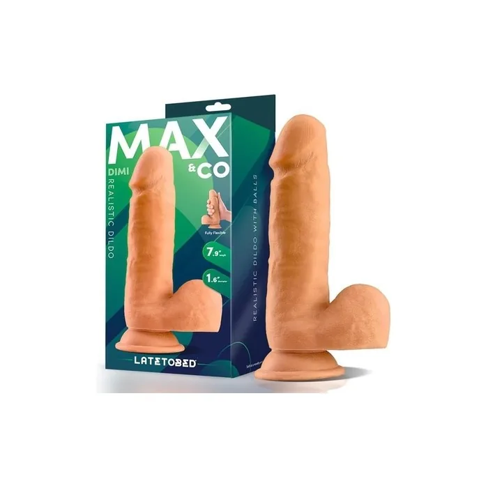 Dimi Realistic Dildo With Testicles 79 Natural