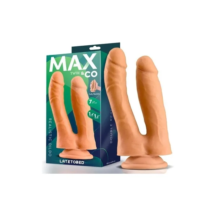 Twin Realistic Double Dildo 71 Natural