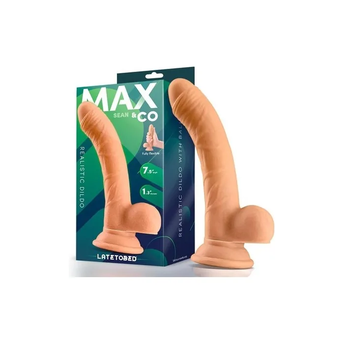 Sean Realistic Dildo With Testicles 75 Natural