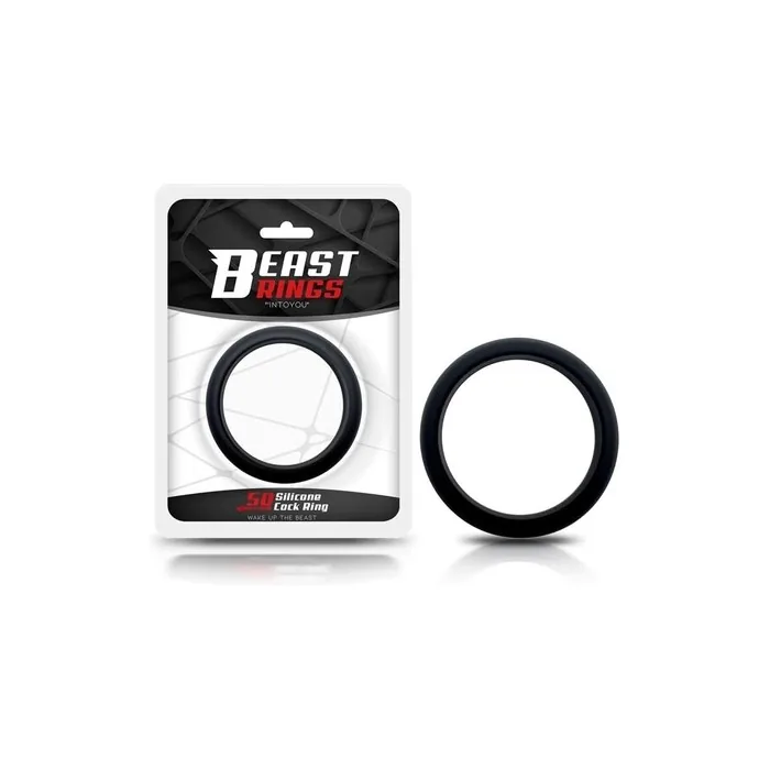Solid Silicone Penis Ring 5cm Black