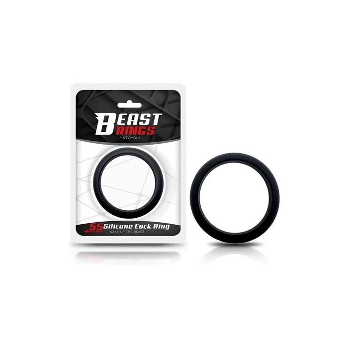 Solid Silicone Penis Ring 55cm Black