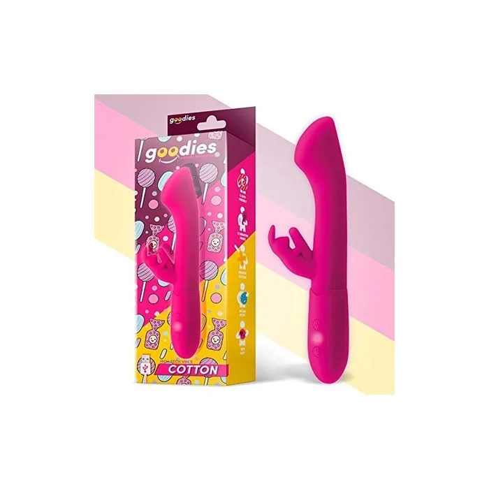 Goodies Cotton Gspot Vibrator And Bunny Usb Silicone Fuchsia