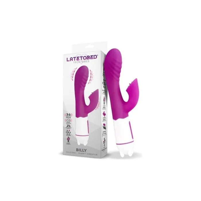 Latetobed Billy Usb Vibrator 36 Functions Purple Silicone