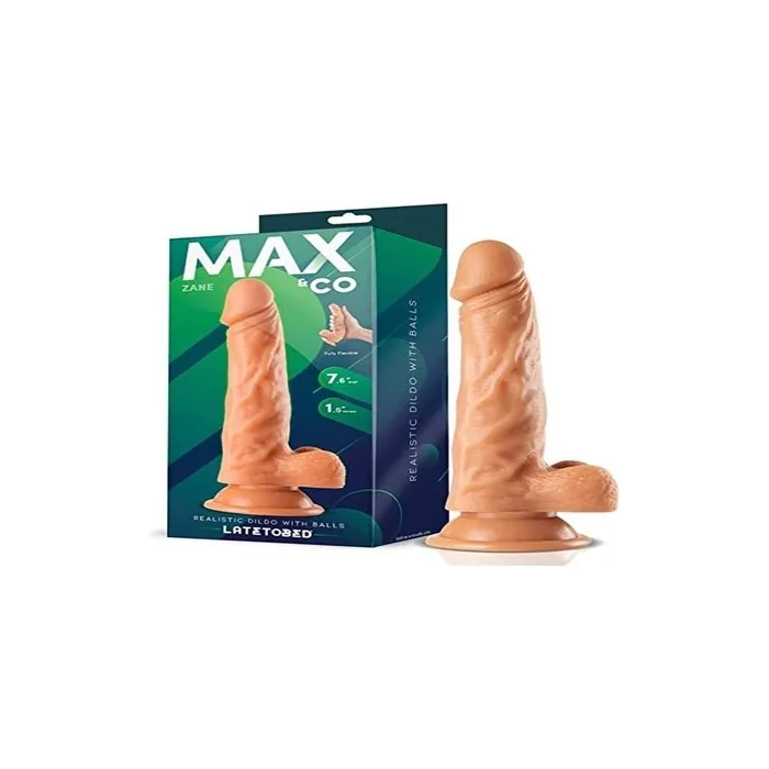 Max & Co Zane Classic Dildo with Natural Heights 19.5cm