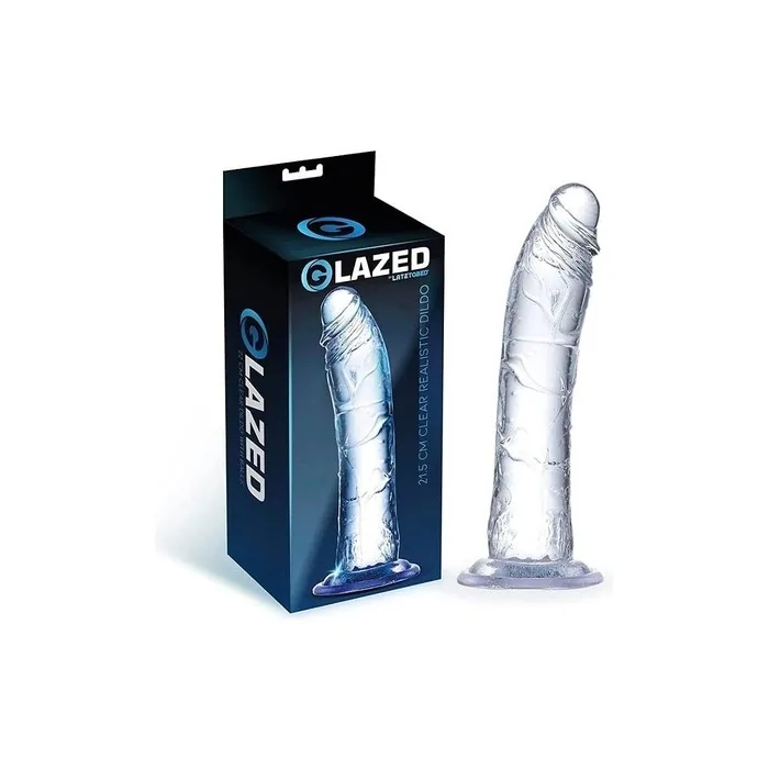 Glazed Realistic Glass Dildo 21.5cm 200g