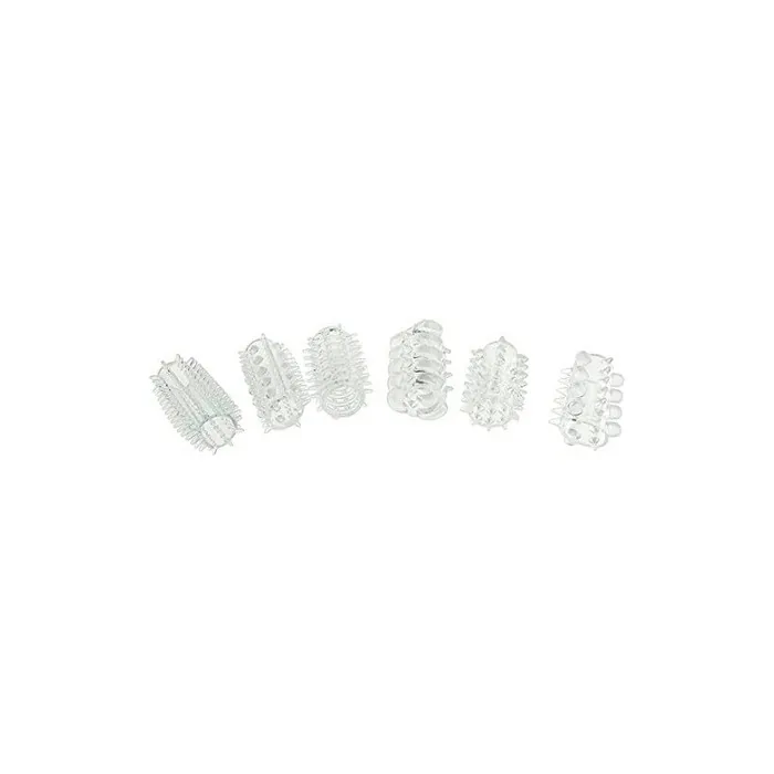 Toy Joy Power Penis Sleeve Set Clear 6 Pieces