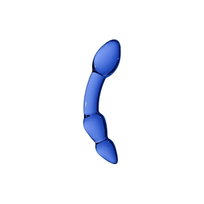 Shots Chrystalino Superior Borosilicate Glass Dildo Blue 15cm