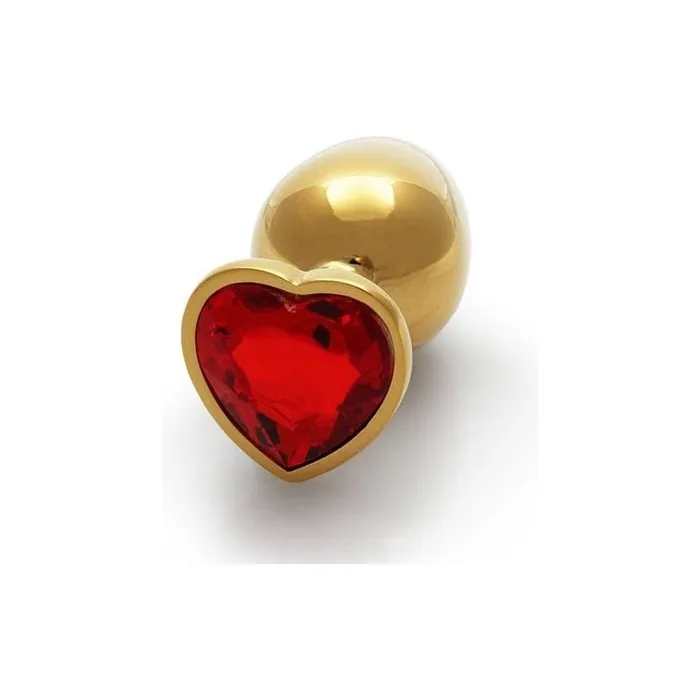 Shots Analplugs Gold Ruby Red L