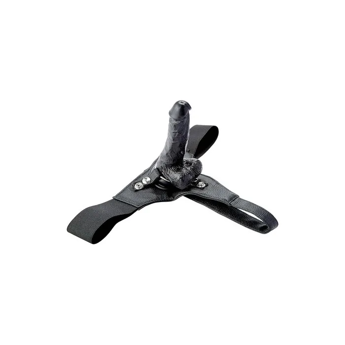 Ouch! Realistic 7 Inch Strap-On Dildo Black 7 Inch