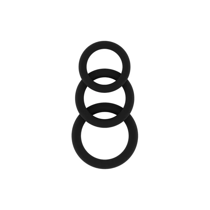 Sono by Shots No.25 Penis Rings Set Black