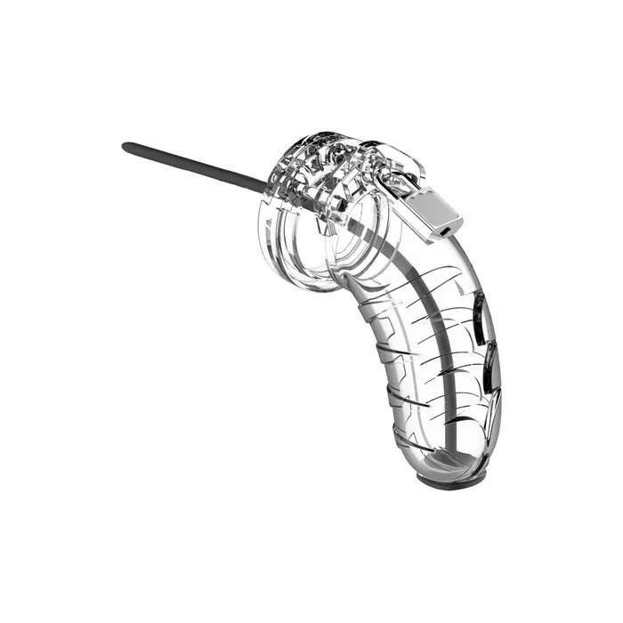 SHOTS Model 16 Chastity Cock Cage 4.5 inches Transparent 380g