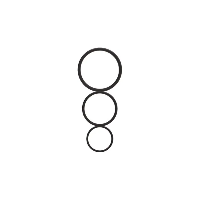 Shots Toys Flat Cock Ring Set Black