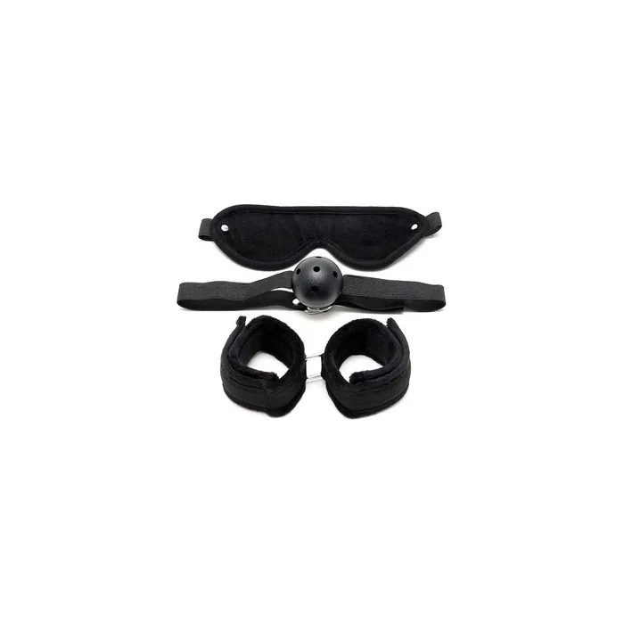 Erotic Fashion Rimba Bondage Play Set 3 Pieces Black