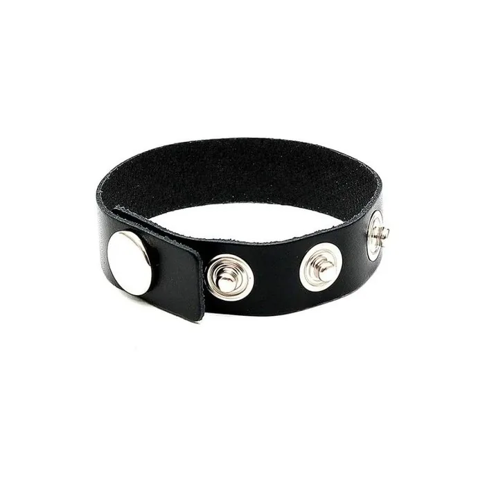 Erotic Fashion ra7400 Penis Ring Black Leather Adjustable