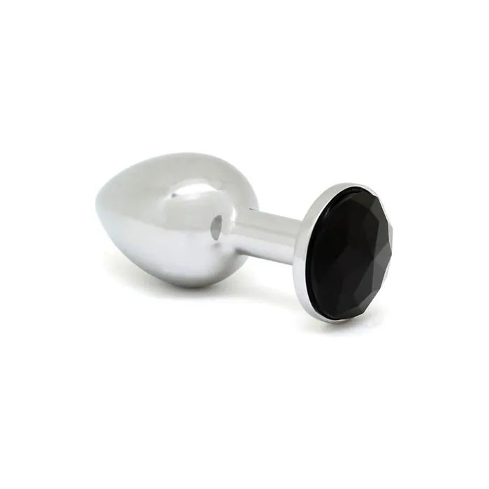 Erotic Fashion Metal Anal Plug Silver And Black 73cm Long