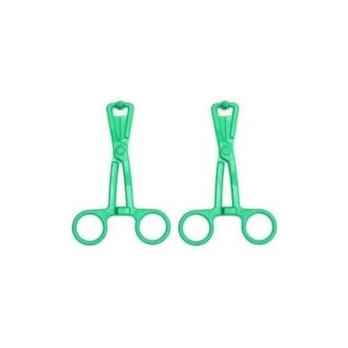 Erotic Fashion ra7680 Nipple Clamps Green Plastic