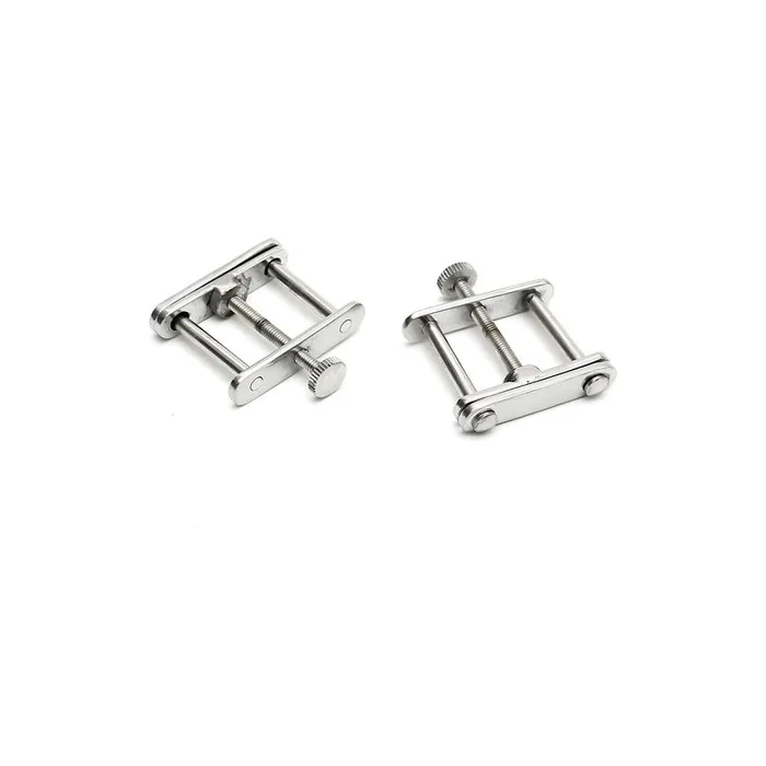 Erotic Fashion ra7681 Nipple Clamps Silver Metal Adjustable