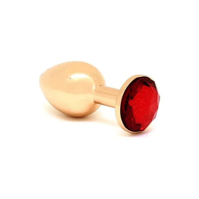 Rimba Golden Small Butt Plug with Crystal Solid Unisex
