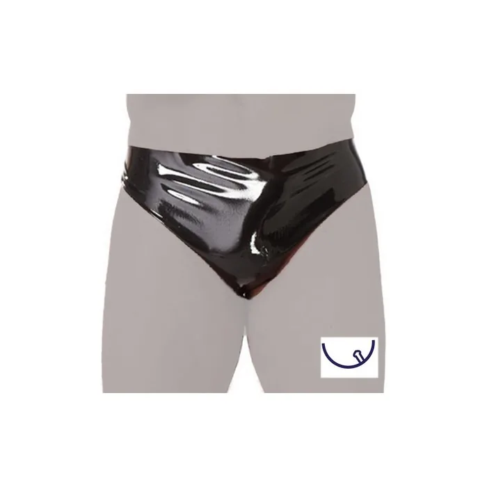 Rimba Men's Slip with Internal Buttplug 10 x 3.5 cm Black