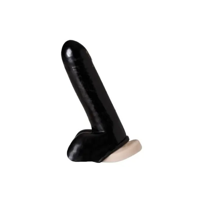 Erotic Fashion Penis Cuff Latex Black Size Os