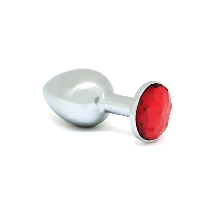Erotic Fashion ra8013 Butt Plug XS with Crystal Red Metal Diameter 2.4 x 5.7 cm