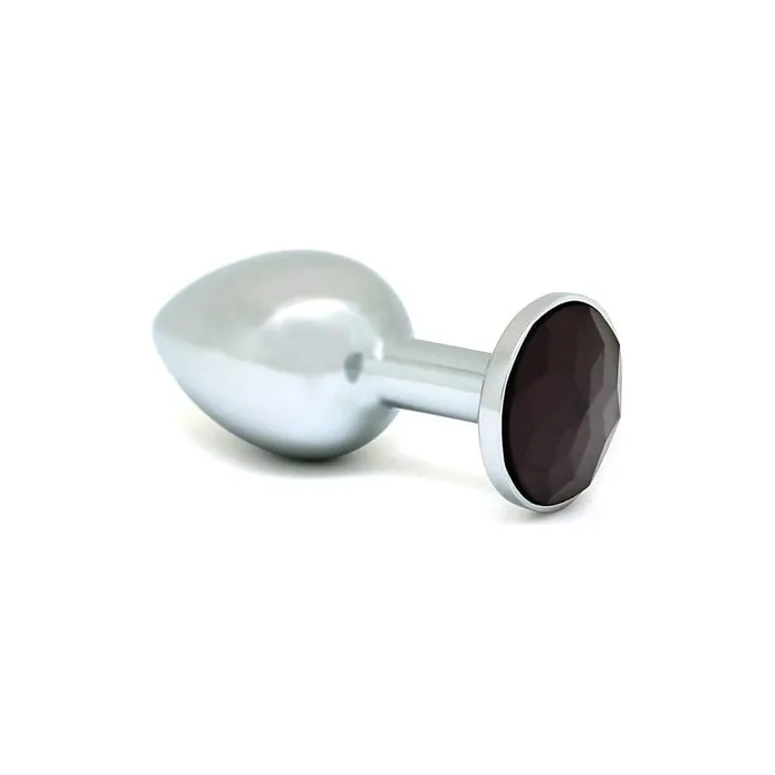 Erotic Fashion ra8014 Butt Plug XS with Crystal Black Metal Diameter 2.4 x 5.7 cm