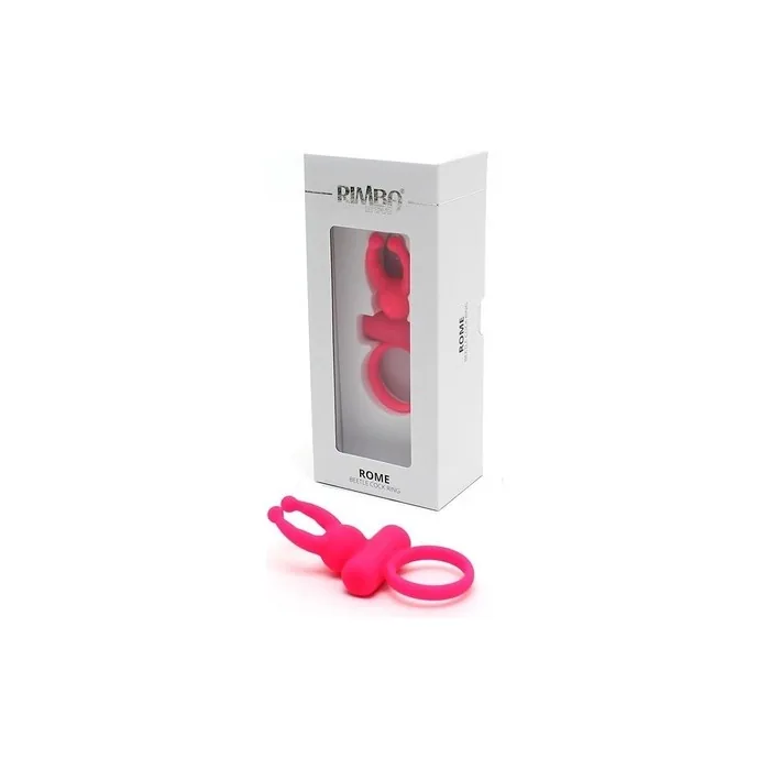 Rimba Toys Rimba Rome Vibrating Cock Ring With Clitoral Stimulation - Pink