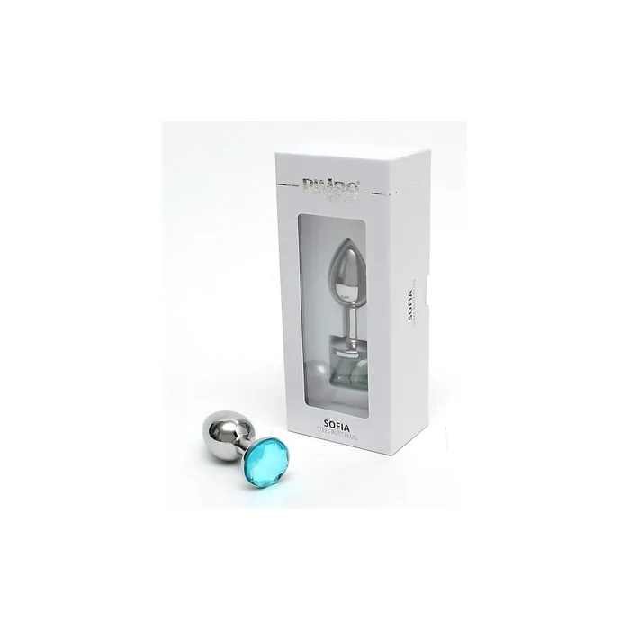 Rimba SOFIA Metal Buttplug Silver Blue