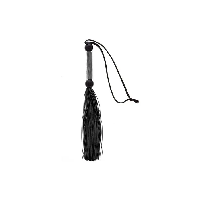 Guilty Pleasure Silicone Flogger Whip 2 x 6.5 x 38 cm - Black