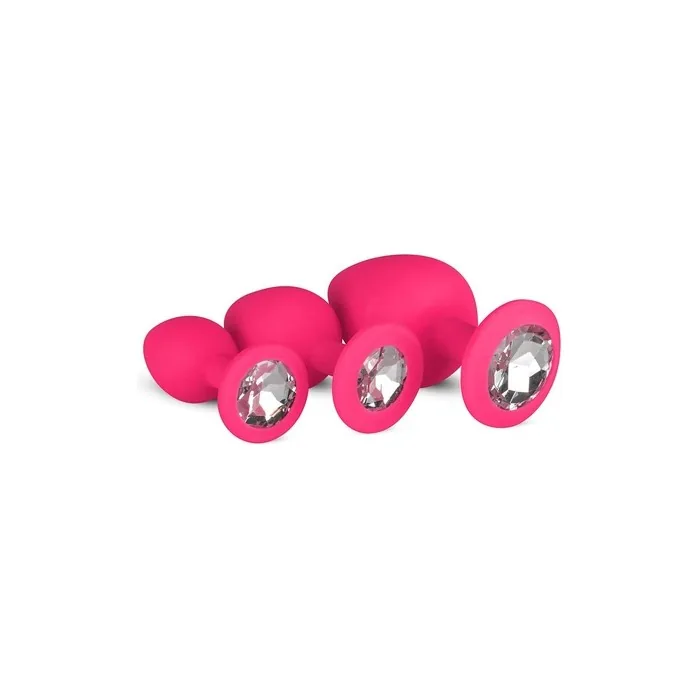 Easytoys Butt Plug With Diamond, 1er Pack1 X 400g Pink