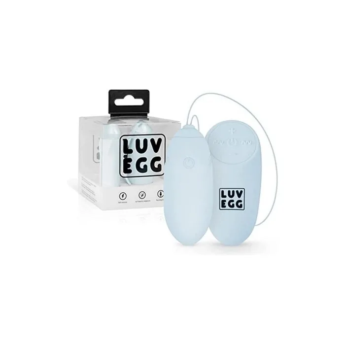 LUV EGG Vibration Egg with Remote Control for Exciting Foreplay - Suitable for Couples and Beginners: 10 Modes, Waterproof, Rechargeable, Green