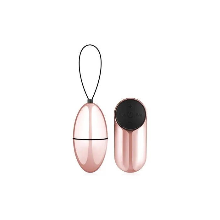 Rosy Gold Vibrating Egg with Wireless Remote Control - Perfect Sex Toy for Women and Men for Exciting Foreplay