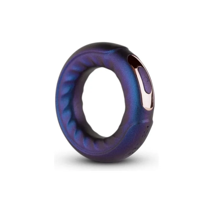 Hueman Saturn Vibrating Cockring for Longer and Harder Erection with 10 Vibration Settings 4.70cm Purple