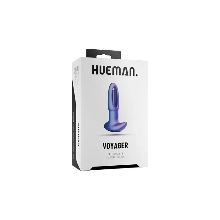 Hueman Voyager Vibrating Butt Plug With Tickle Function Purple
