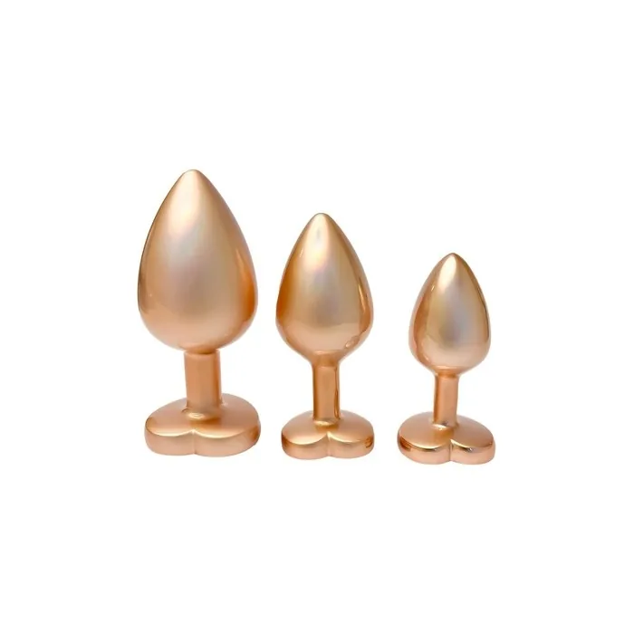 Dream Toysset Gleaming Love Plug Anal Plug Gold 3 Pieces