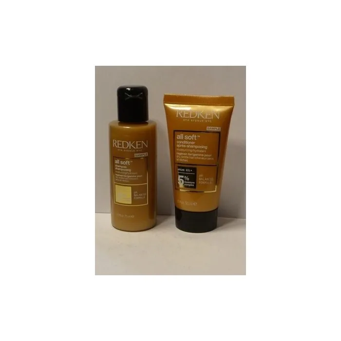 Redken All Soft Moisturizing Shampoo for Dry Hair 75ml and Conditioner 50ml