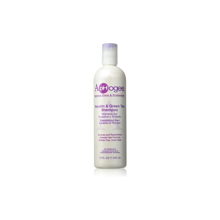 Aphogee Keratin & Green Tea Shampoo 12 Oz
