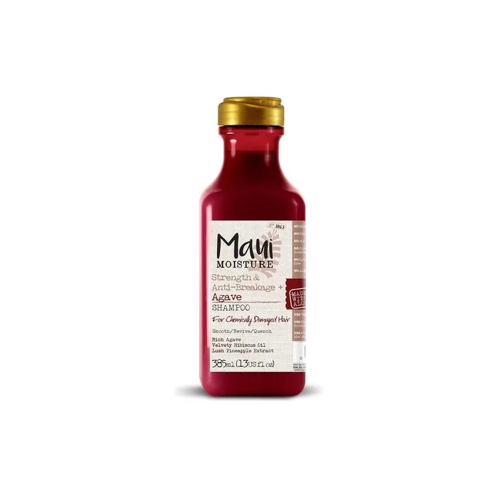 Maui Moisture Vegan Agave Aloe Vera Shampoo for Damaged Hair and Chemically Treated Hair 385ml