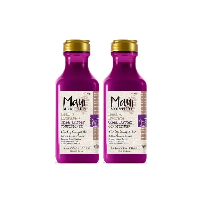 Maui Moisture Revive & Hydrate Shea Butter Shampoo and Conditioner for Dry Damaged Hair 385ml