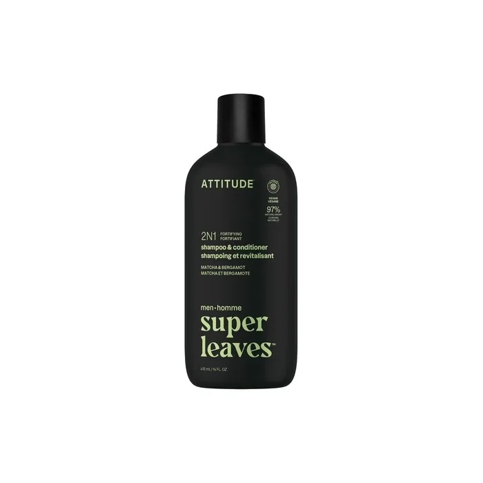 Attitude Men's 2-in-1 Fortifying Shampoo and Conditioner for Fragile Hair