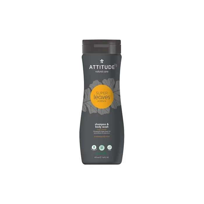 Attitude Super Leaves Homme 2 in 1 Sport Shampoo and Body 473ml