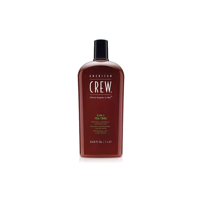 American Crew Haircare Tea Tree 3-in-1 Shampoo Conditioner & Body Wash 1000ml