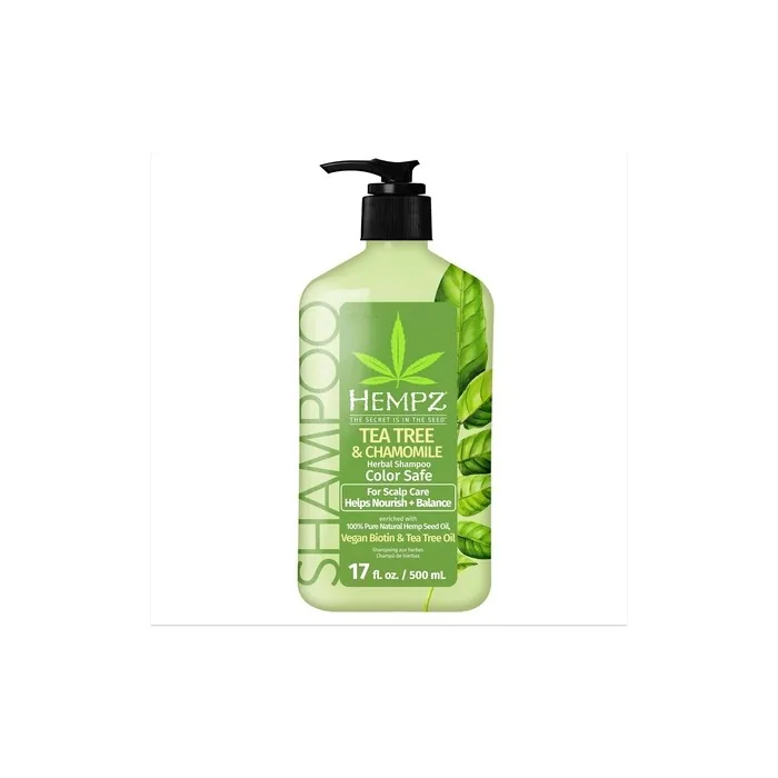 Hempz Biotin Hair Shampoo With Tea Tree & Chamomile For Scalp Care And Hair Growth
